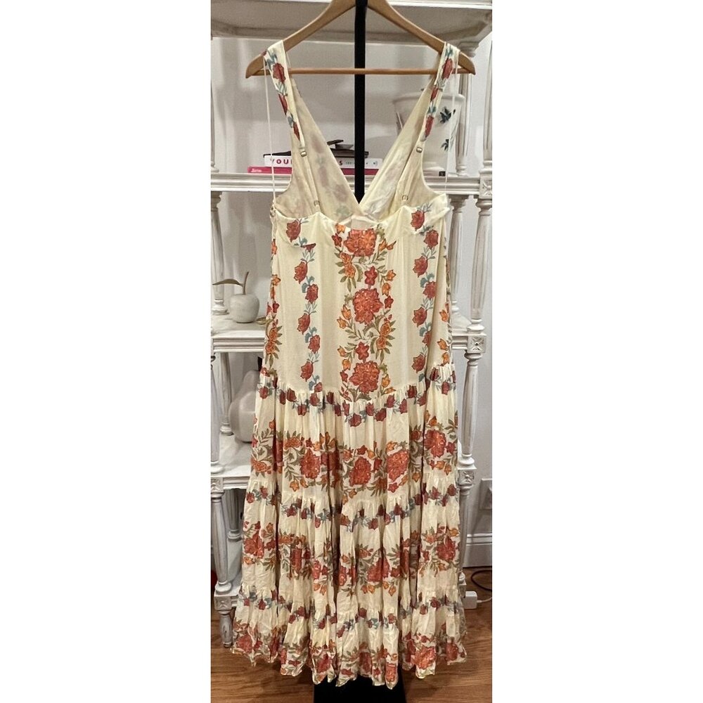 Free People Eden Bohemian Floral Maxi Dress Size Large - Picture 6 of 6